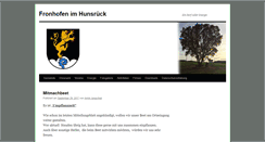 Desktop Screenshot of fronhofen.info