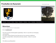 Tablet Screenshot of fronhofen.info